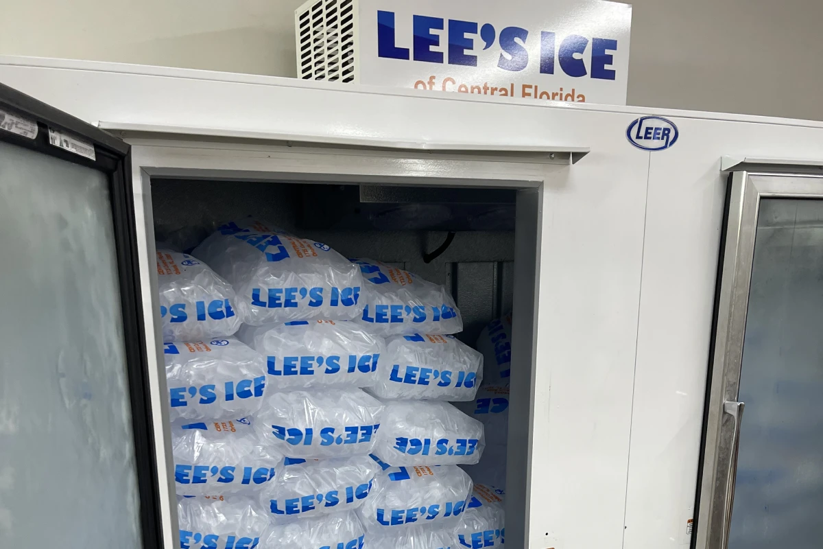 Indoor Ice Merchandiser Stocked
